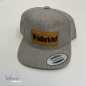 Preview: Cap Snapback grau meliert mit Patch