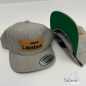 Preview: Cap Snapback grau meliert mit Patch