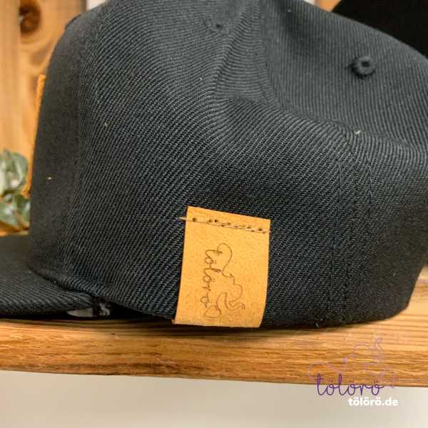 Cap Snapback schwarz mit Patch