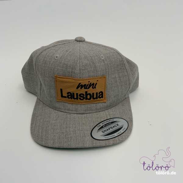 Cap Snapback grau meliert mit Patch